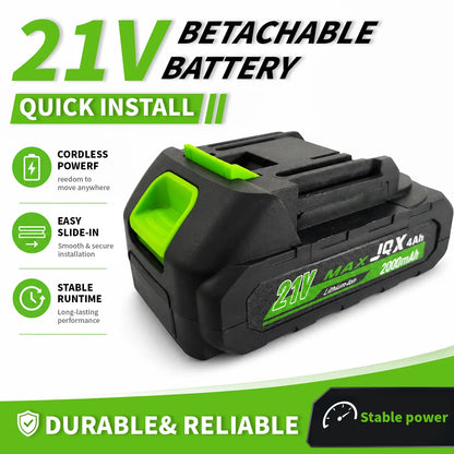 Cordless wheeled lawn mowers, telescopic tungsten carbide saw blades and metal blade brush cutters