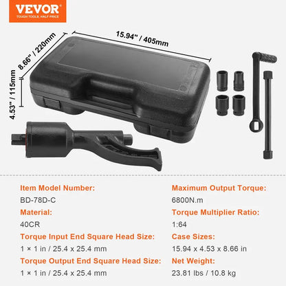 EVOR Torque Multiplier 1-inch Drive Wheel Hub Nut Wrench/Multiplier