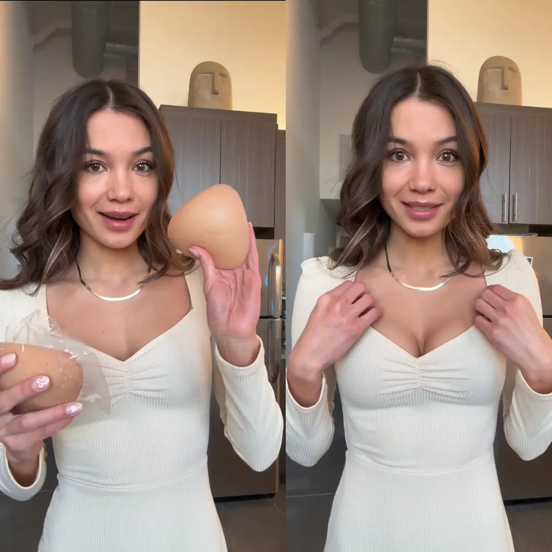 Invisible bra pads - instantly lift and plump, washable and reusable, enhancing overall shape.