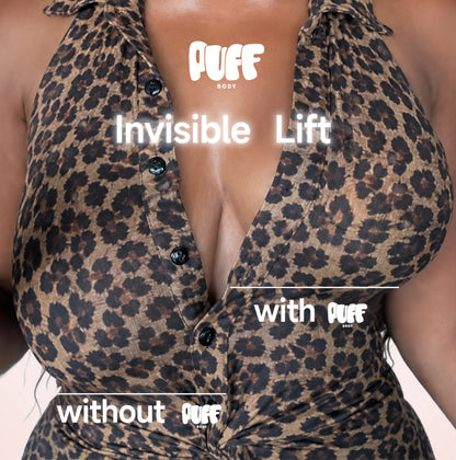 Invisible lifting and shaping bra pads that prevent wardrobe malfunctions and are reusable.