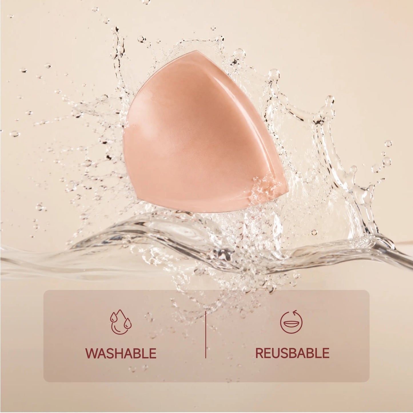 Invisible lifting and shaping bra pads that prevent wardrobe malfunctions and are reusable.