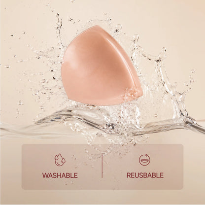 Invisible lifting and shaping bra pads that prevent wardrobe malfunctions and are reusable.