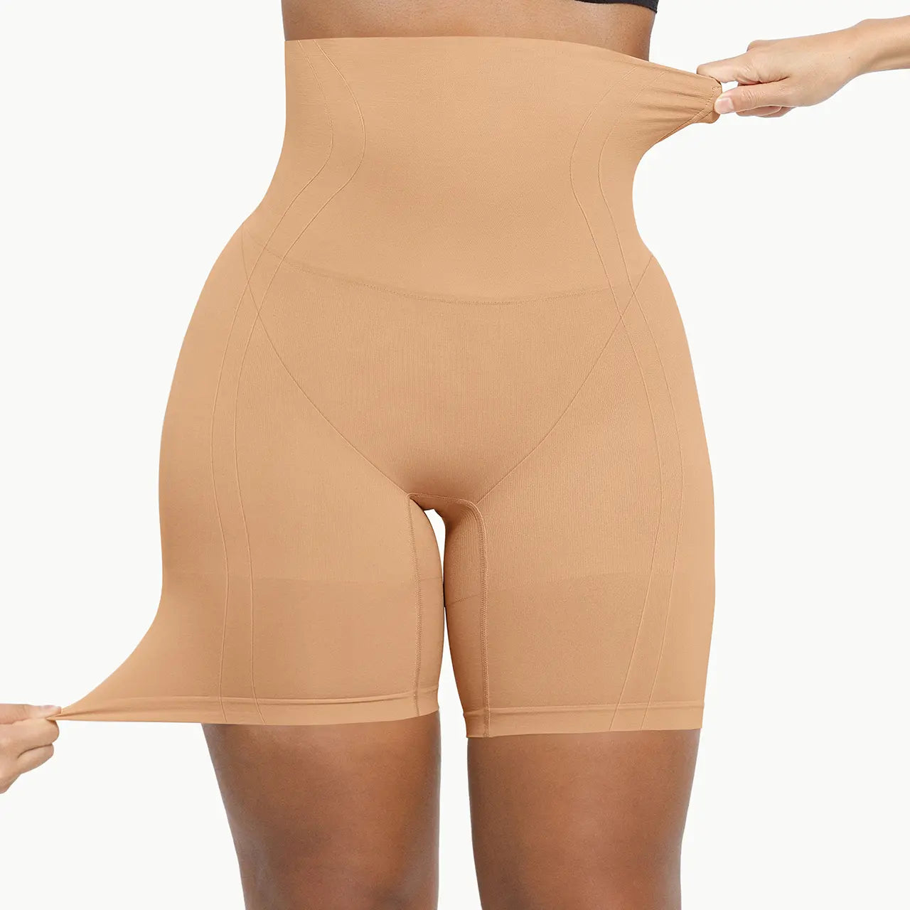 Women's shaping shorts, seamless high-waisted tummy control and hip lifting shaping underwear