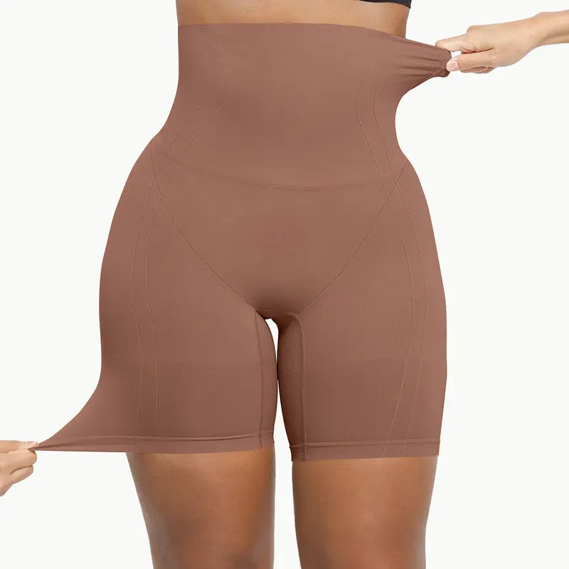 Women's shaping shorts, seamless high-waisted tummy control and hip lifting shaping underwear