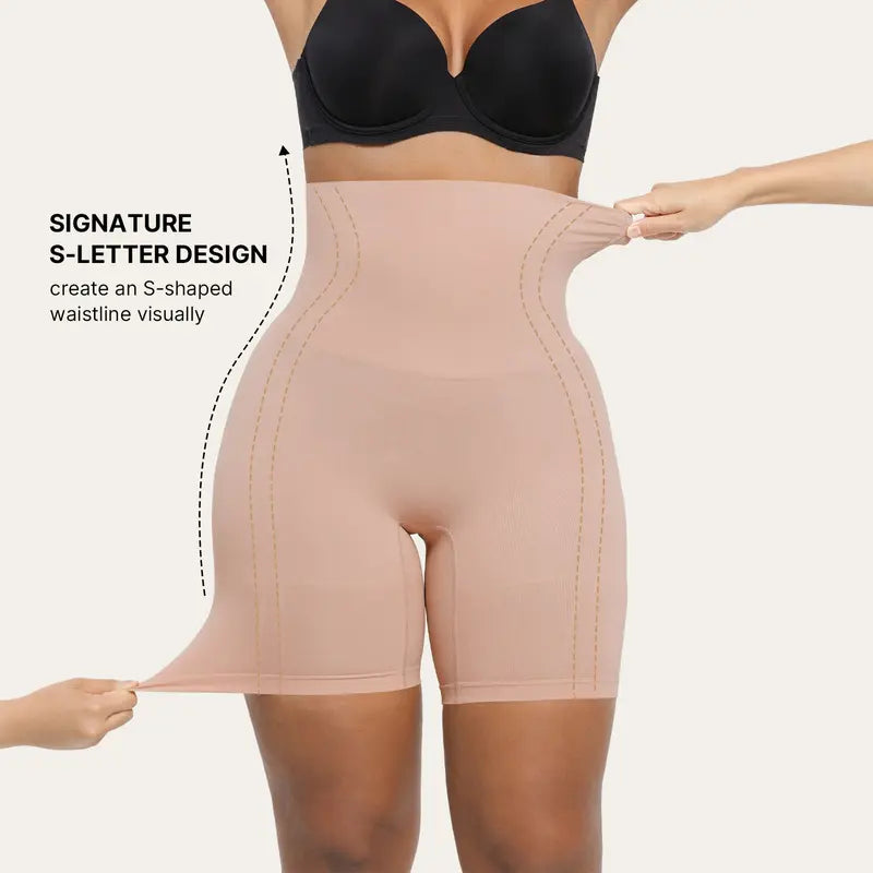 Women's shaping shorts, seamless high-waisted tummy control and hip lifting shaping underwear