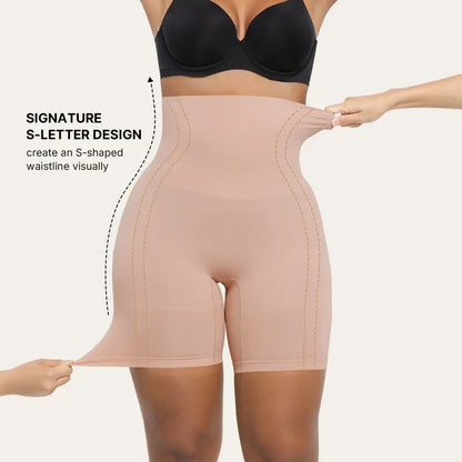 Women's shaping shorts, seamless high-waisted tummy control and hip lifting shaping underwear