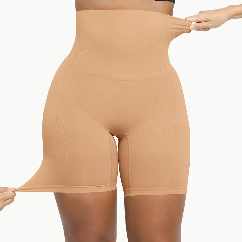 Women's shaping shorts, seamless high-waisted tummy control and hip lifting shaping underwear